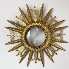 1950s Spanish Sunburst Ceiling Light - 3032284