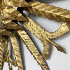1950s Spanish Sunburst Ceiling Light - 3032288