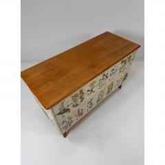1950s Swedish Dresser With Nordens Flora Illustrations - 4599588