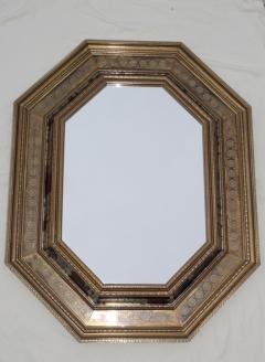 1950s Tin Brass Octagonal Mirror From Spain - 904805