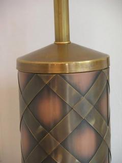 1950s Very Attractive Vintage Pair of Copper and Brass Lamps - 336349