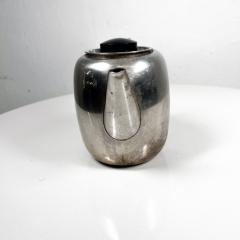 1950s Vintage Art Deco Stylish Small Tea Pot Stainless Steel - 3125287