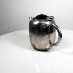 1950s Vintage Art Deco Stylish Small Tea Pot Stainless Steel - 3125290