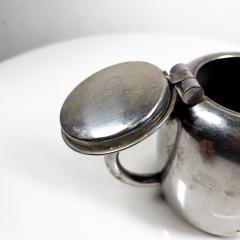 1950s Vintage Art Deco Stylish Small Tea Pot Stainless Steel - 3125291