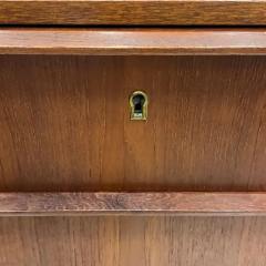 1950s Vintage Danish Modern Teak Cabinet with Lock and 4 Drawers - 3522035