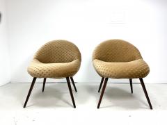 1950s Vintage Tan Chairs a Pair - 2344910