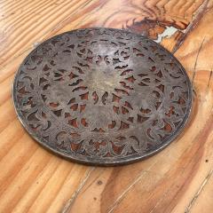 1950s Web Sterling Silver Embellished Trivet Hot Plate - 3459704