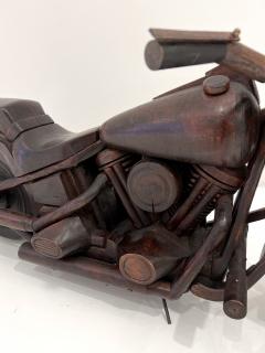 1950s Wood Motorcycle Model - 3195173