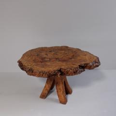1950s burr elm table France - 4211316