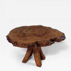 1950s burr elm table France - 4213830