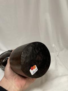 1950s carved pear wood sculpture showing an African woman head - 4121512