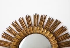 1950s giltwood sunburst mirror - 2842935