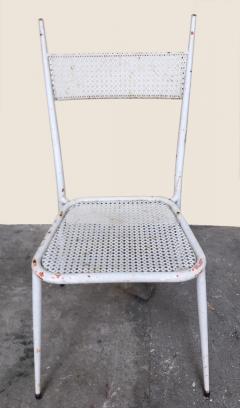 1950s perforated sheet metal furniture in the style of Mathieu Mat got - 1201493