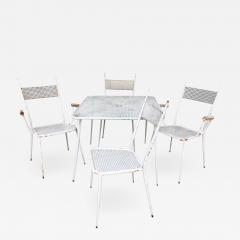 1950s perforated sheet metal furniture in the style of Mathieu Mat got - 1202551