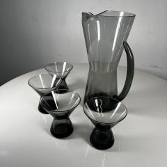 Mid Century Smoked Glass Martini Pitcher / Vintage Barware / Morgantown  Glassworks Pitcher / Atomic Ranch Decor / Housewarming / Wedding 