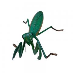 1960 s Japanese Cold Painted Bronze Praying Mantis Sculpture - 4606970