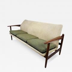 1960 s Sculpted Danish Teak Sofa - 3475959