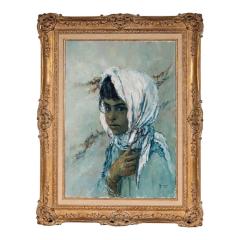 1960 s William Weintraub Portrait Oil Painting of Painting - 4549783