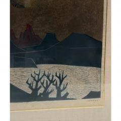 1960 s Yoshio Kanamori Japanese Woodblock Print - 4722799