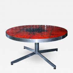 1960S DANISH CERAMIC TOP COFFEE TABLE - 1914517
