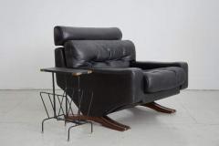 1960S LEATHER ARMCHAIR WITH ROSEWOOD - 1423622