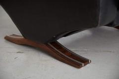 1960S LEATHER ARMCHAIR WITH ROSEWOOD - 1423625