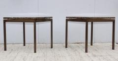 1960s Bronze And Marble Custom Made Side Tables By Cumberland - 2043016