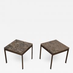 1960s Bronze And Marble Custom Made Side Tables By Cumberland - 2044389