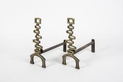 1960s Bronze andirons - 2900593