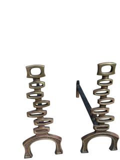 1960s Bronze andirons - 4368000