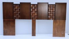 1960s Brutalist Walnut King Size Headboard From Canada - 2635936