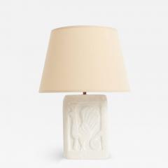 1960s Carved Stone Table Lamp - 3334166