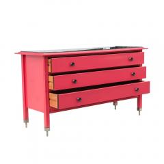 1960s Cherry pink Carlo De Carli D54 For Sormani Chest Of Drawers - 1672951