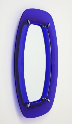 1960s Cobalt Blue Italian Wall Mirror - 4042996