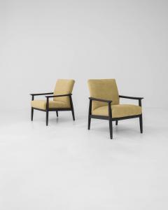 1960s Czech Upholstered Armchairs Set of 2 - 3469717