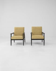 1960s Czech Upholstered Armchairs Set of 2 - 3469720