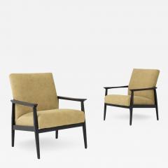 1960s Czech Upholstered Armchairs Set of 2 - 3475789