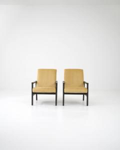 1960s Czech Upholstered Armchairs a Pair - 3469671