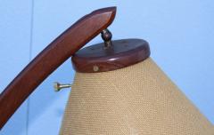 1960s Danish Teak Mid Century Modern Tripod Floor Lamp - 2488192