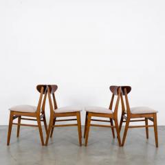 1960s Danish Upholstered Teak Chairs Set of Four - 3770529