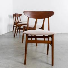 1960s Danish Upholstered Teak Chairs Set of Four - 3770530