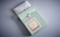 1960s Design Flush Mount White White Wood Frame Nos Italy - 3231549