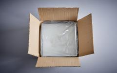 1960s Design Flush Mount in Clear Glass Nos Italy - 3231622