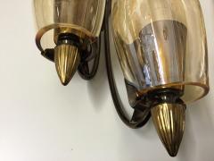 1960s Elegant Pair of Italian Double Lights Sconces - 132770