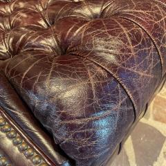 1960s Famed BARCALOUNGER Recliner Chesterfield Burgundy Leather N Carolina - 2501280