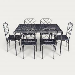 1960s Faux Bamboo Garden Set by Hall Bradley for Brown Jordan - 4572983