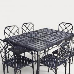 1960s Faux Bamboo Garden Set by Hall Bradley for Brown Jordan - 4572985