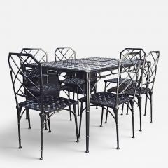 1960s Faux Bamboo Garden Set by Hall Bradley for Brown Jordan - 4575872