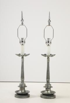 1960s French Aluminum Table Lamps - 3799323
