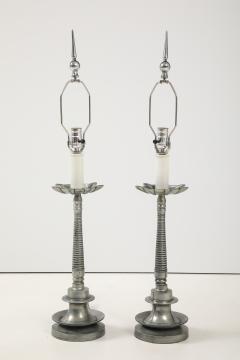 1960s French Aluminum Table Lamps - 3799330